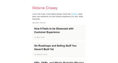 Desktop Screenshot of melaniecrissey.com